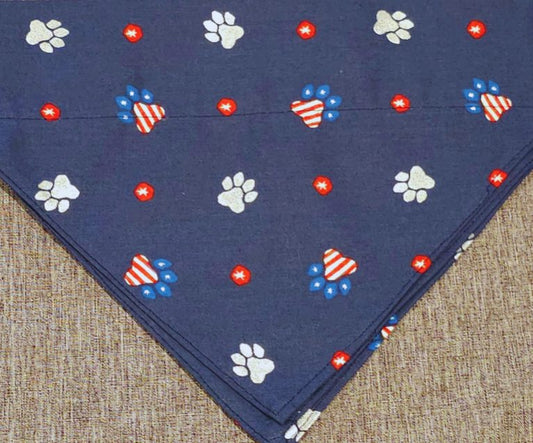 Flag Paws Bandana