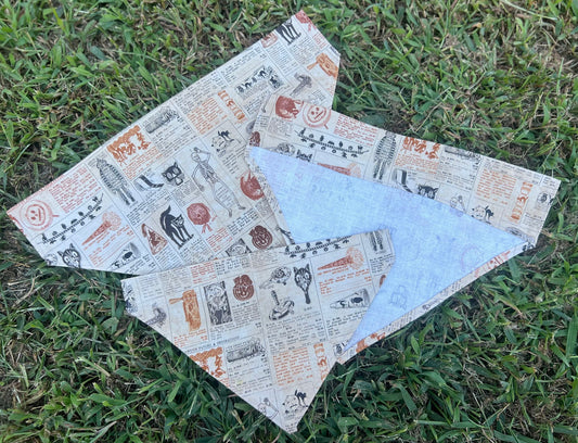 Spooky Newspaper Bandana